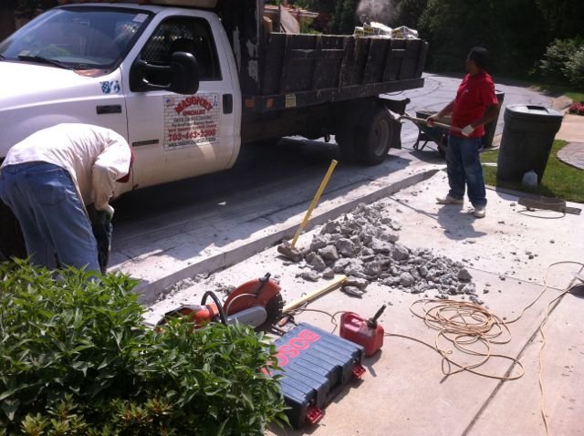 Image for how to build concrete berm (think speed bump only smaller)