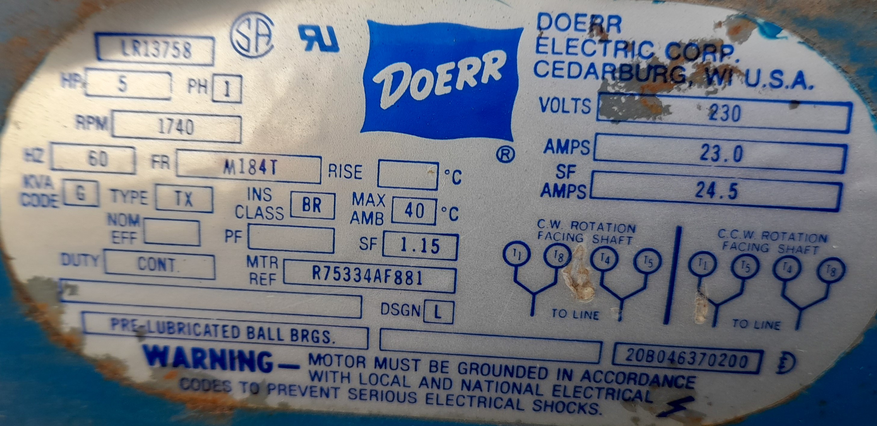Image for Electric Motor Question