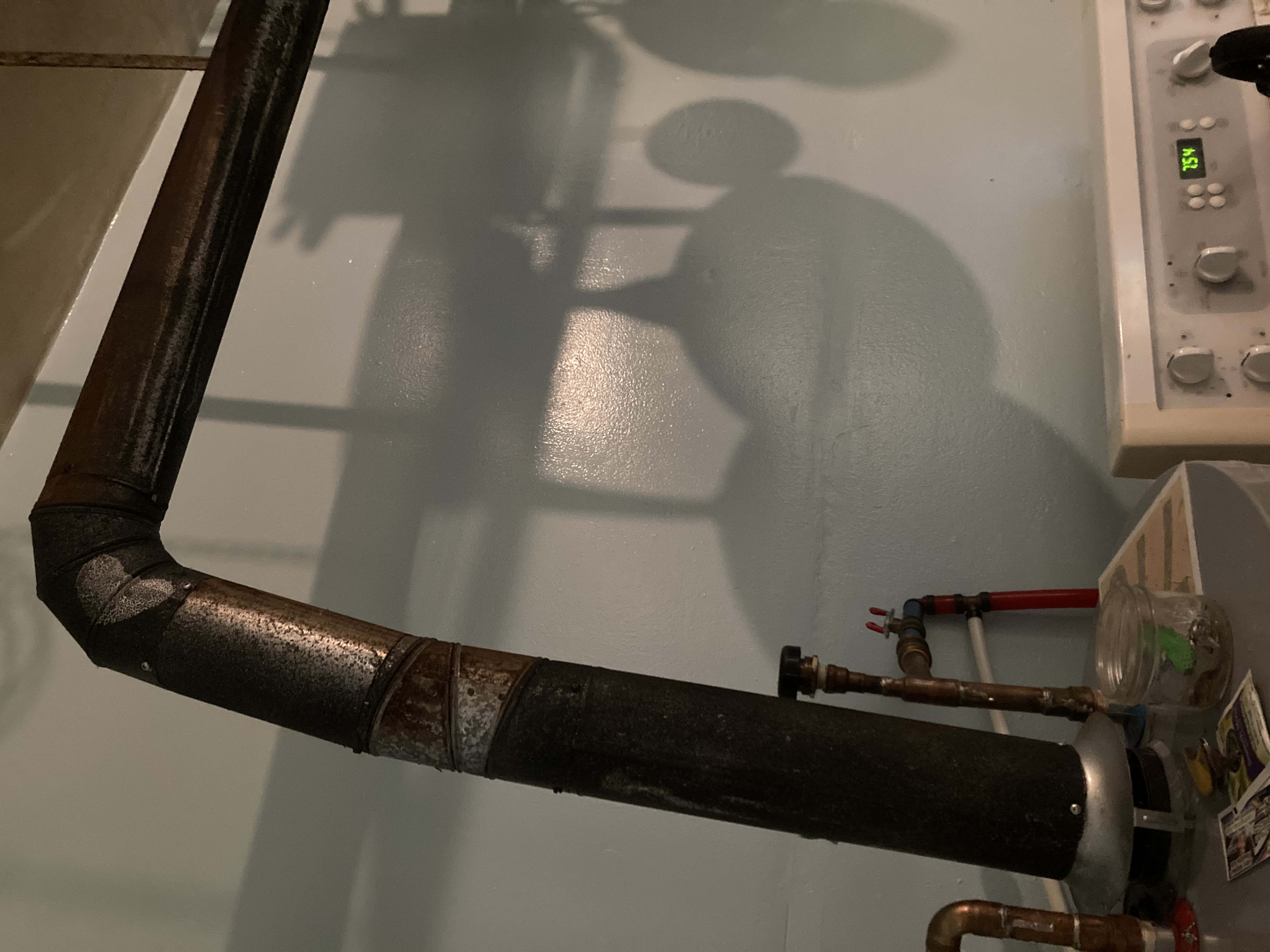 Image for Can I paint this vent from hot water tank in kitchen