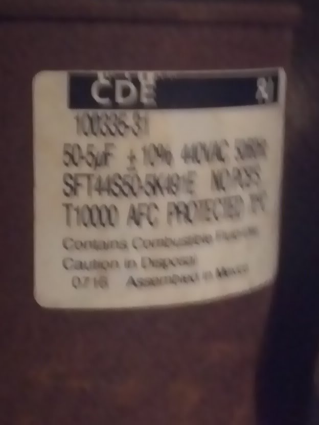Image for AC Outside Fan Not Turning