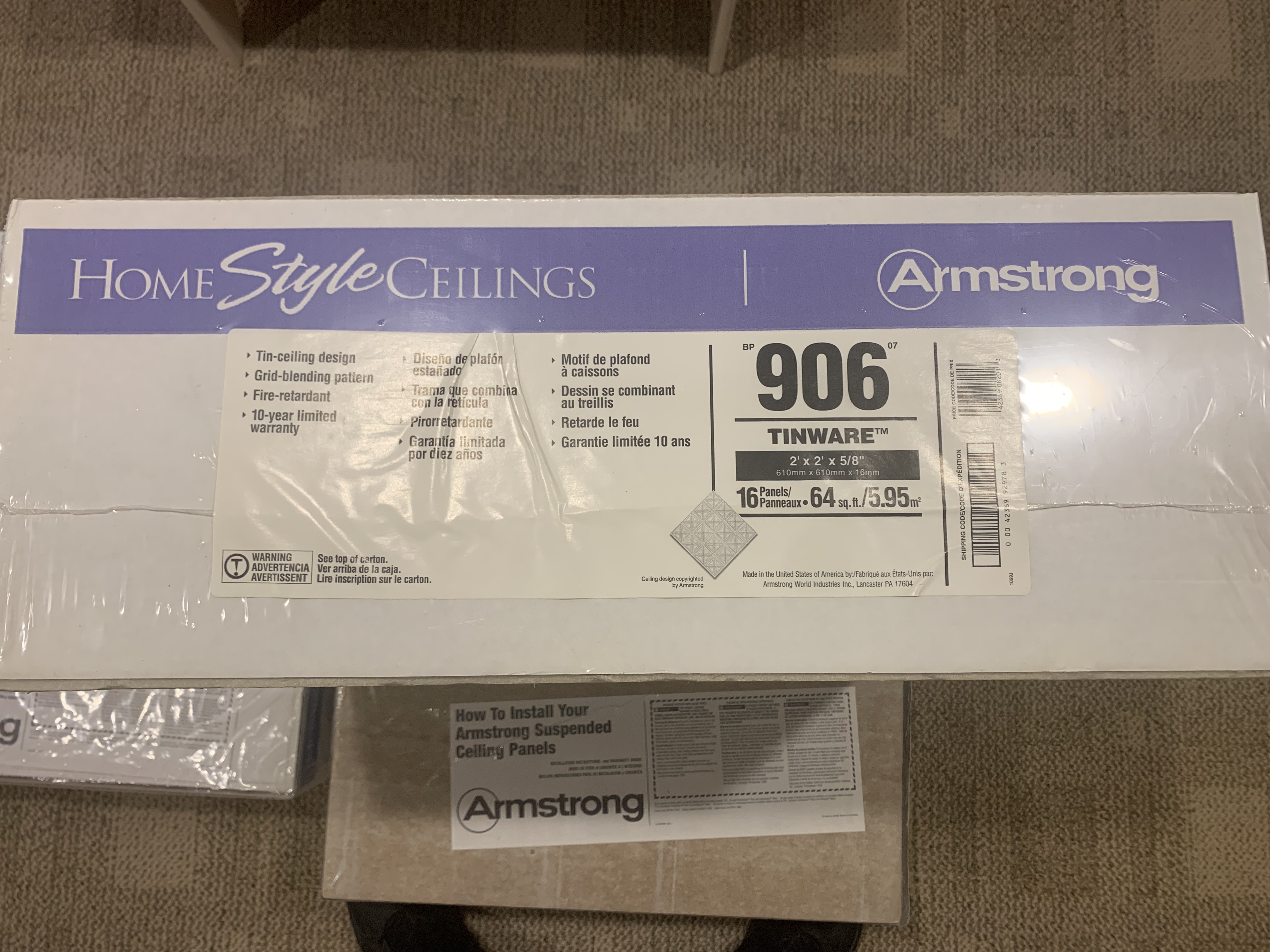 Image for Need discontinued Armstrong  ceiling tile tin ware 906 (2026 Update)