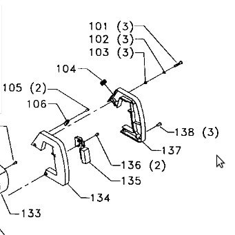 Image for I have a delta miter saw mod 36-075 and need the handle that houses the trigger on/off switch, help,