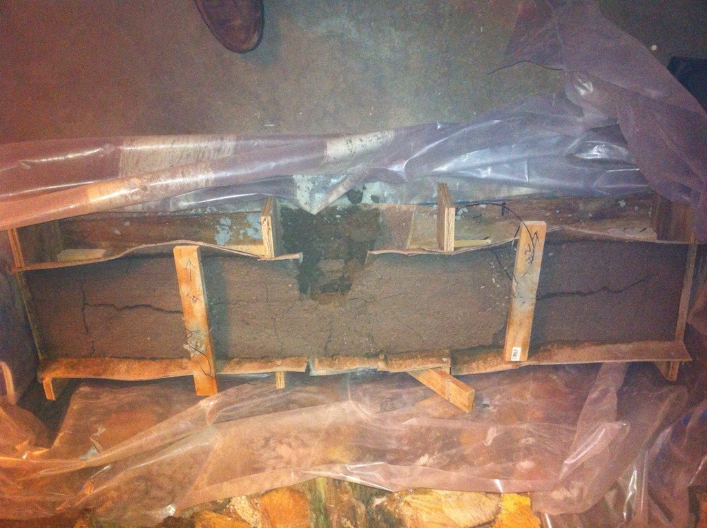 Image for how to build concrete berm (think speed bump only smaller)