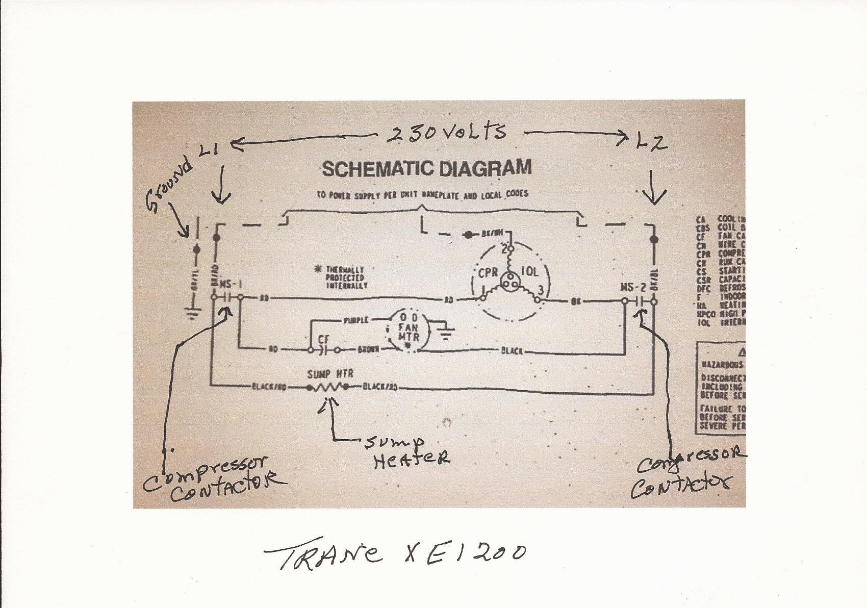 Image for Does anyone have a picture of where you wire in a Trane sump heater?