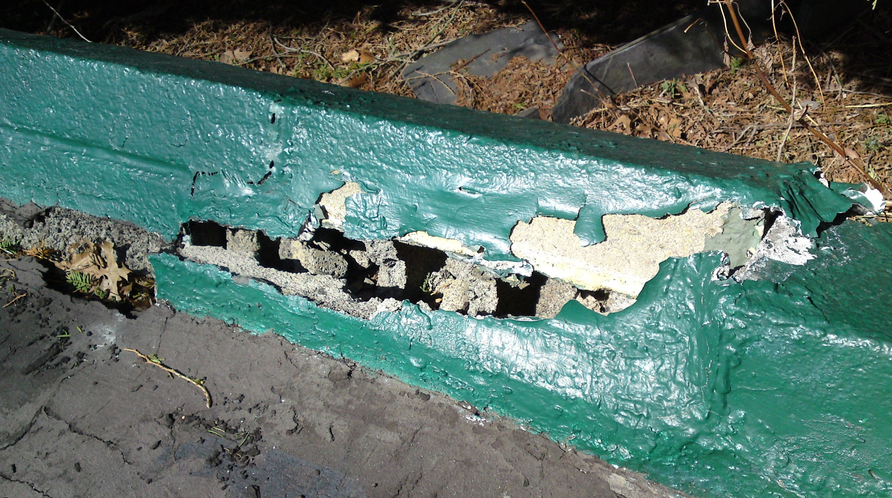 Image for How to repair Cinder Block Long driveway wall that has a break in it