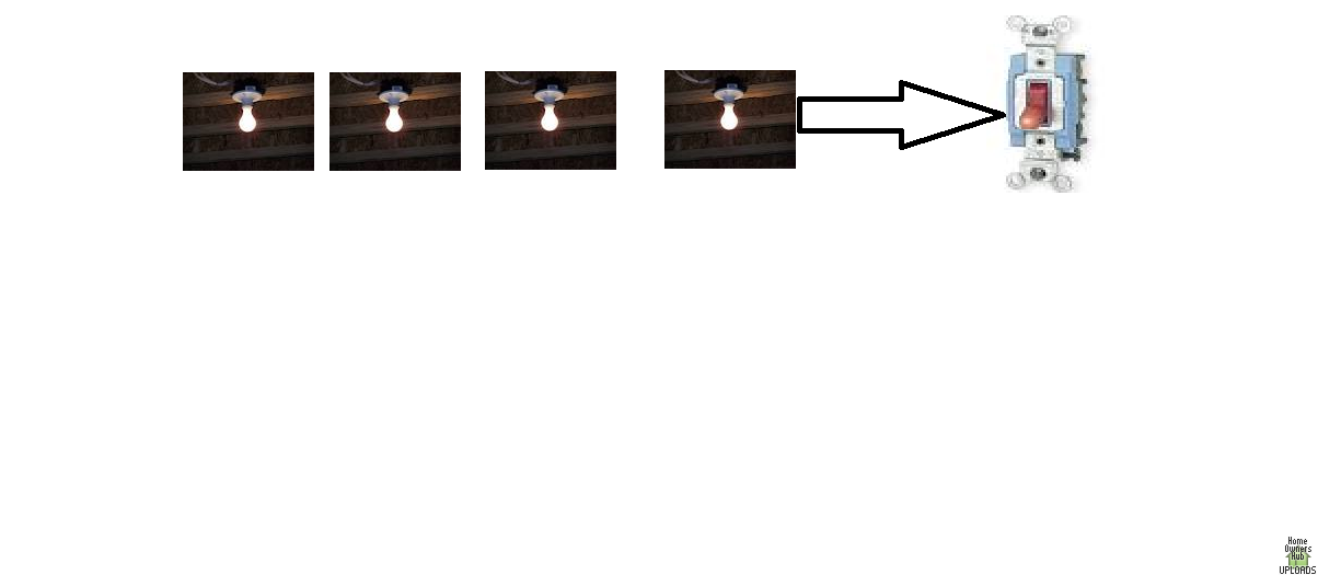 Image for How do I wire light string? Power comes into first light? 
