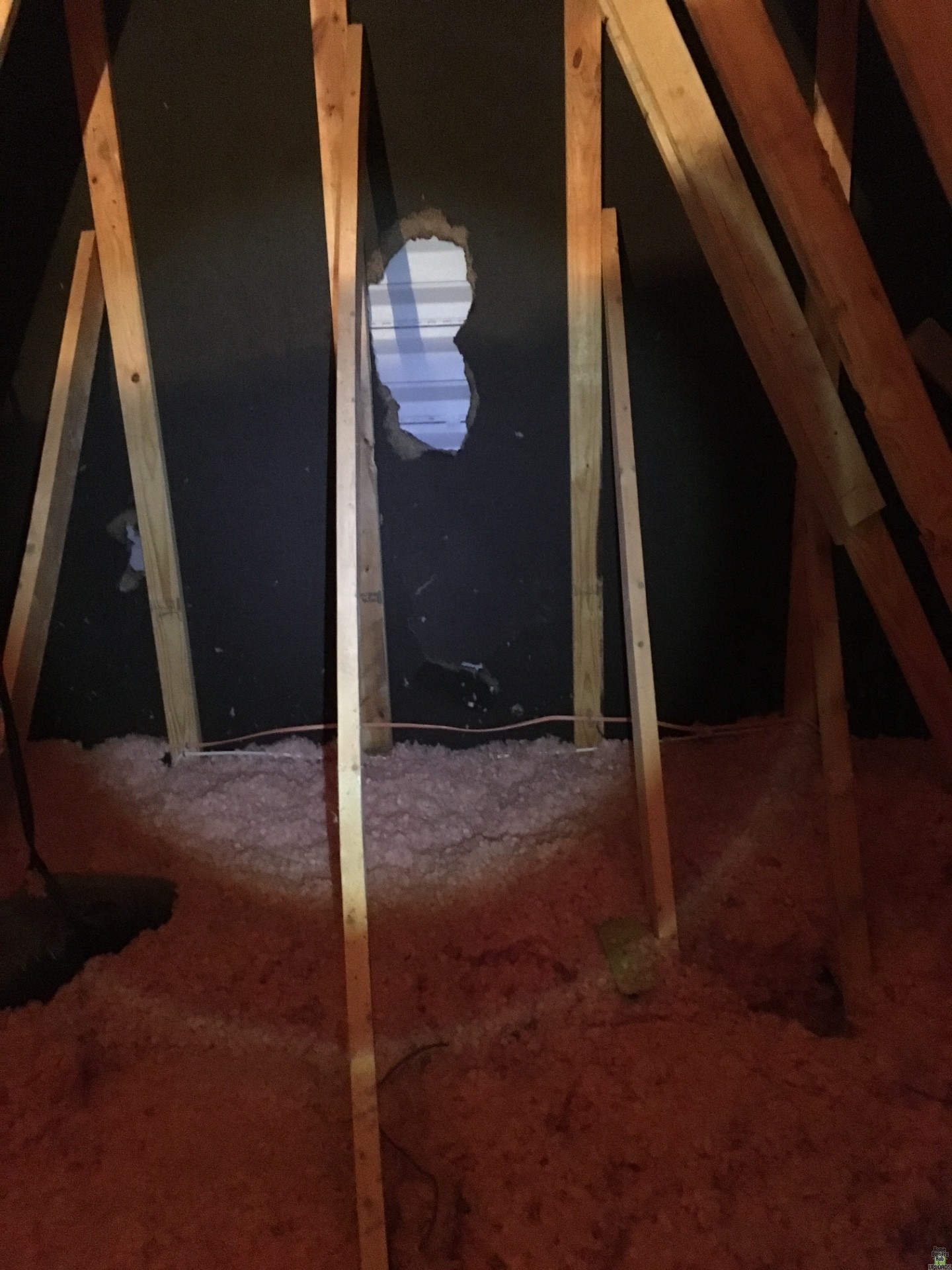 Image for I have damage to the walls in my attic...what is it from??