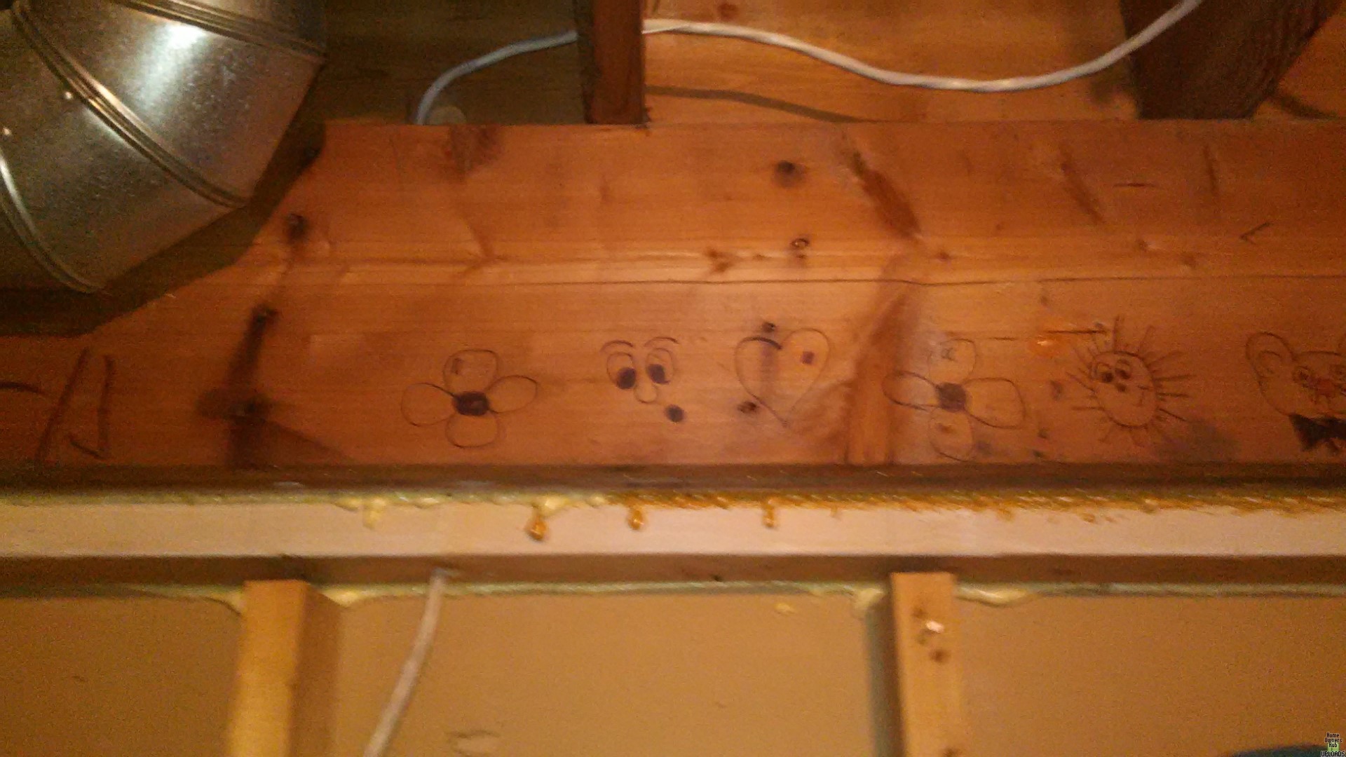 Image for Electrician drill hole in support beam