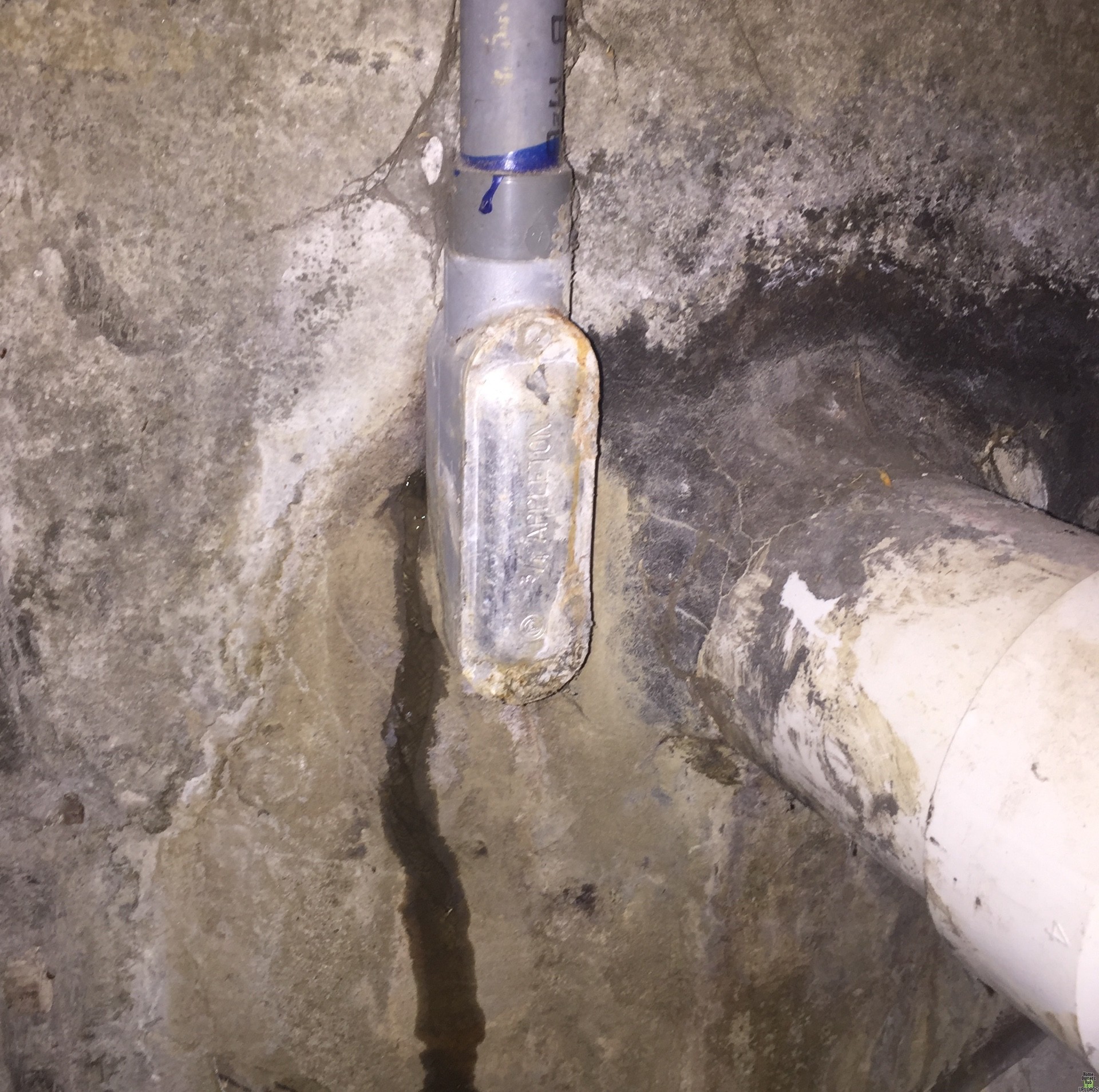 Image for Leakage in Foundation Next to PVC Pipe