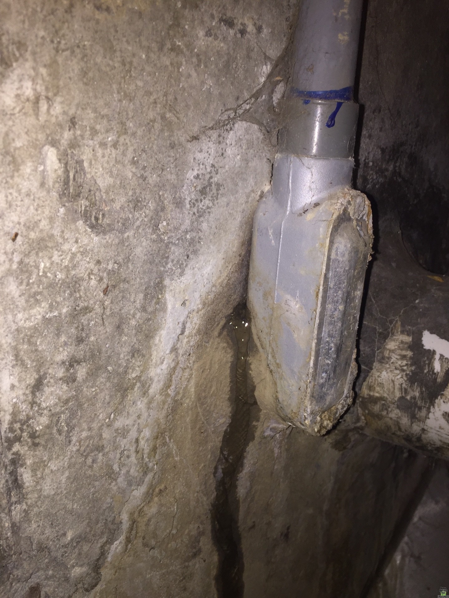 Image for Leakage in Foundation Next to PVC Pipe