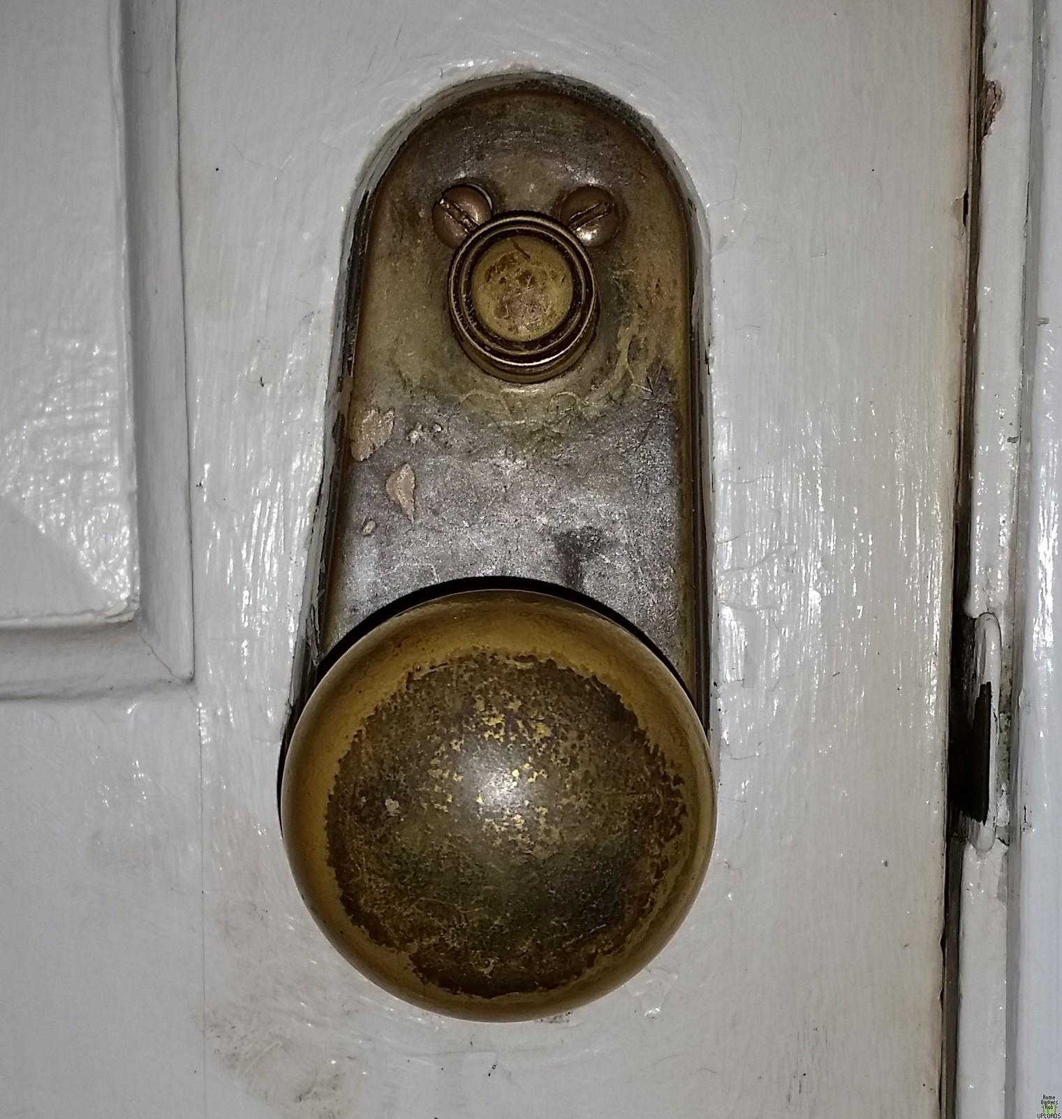 Image for old deadbolt stuck in fram
