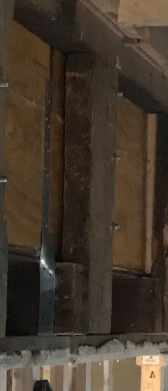 Image for Tie to attach joist to beam above it