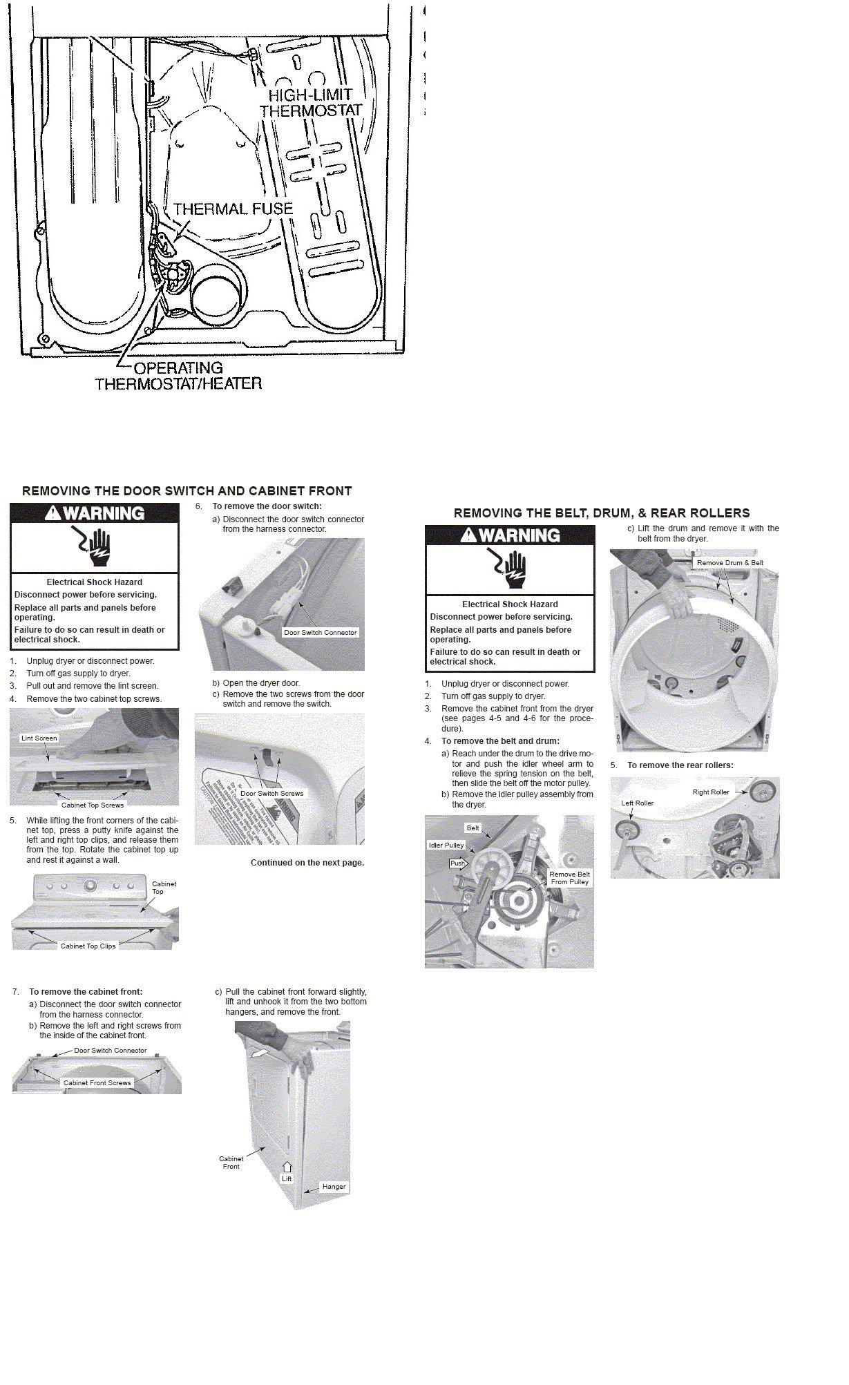 Image for Kenmore 70 Series gas dryer. Nothing is turning on or working. Dead. Could it be the main dial or on switch. Power outlet is working.