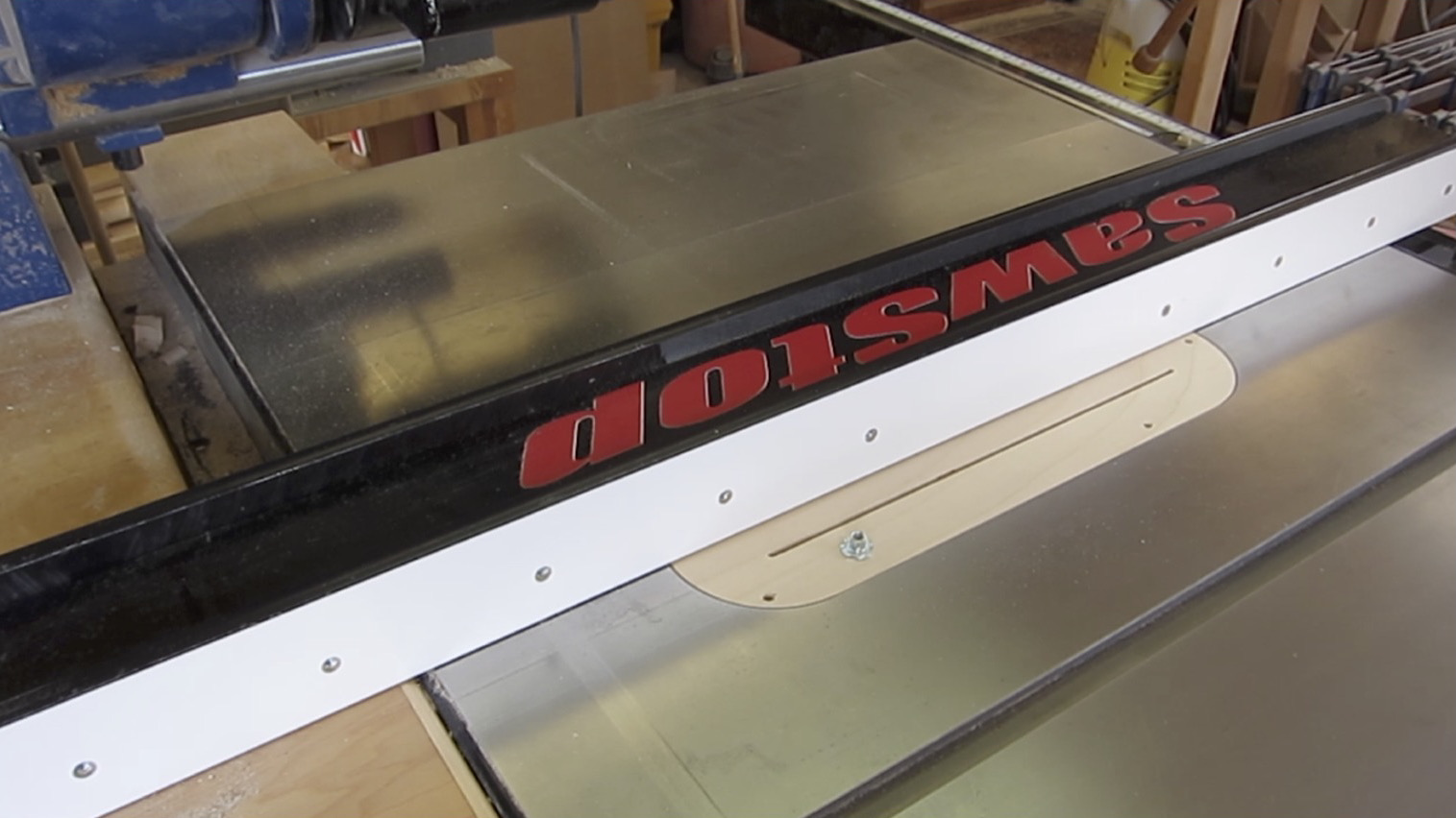 Image for Another way to attach an auxiliary fence to Biesemeyer style table saw fence, including SawStop T-Glide