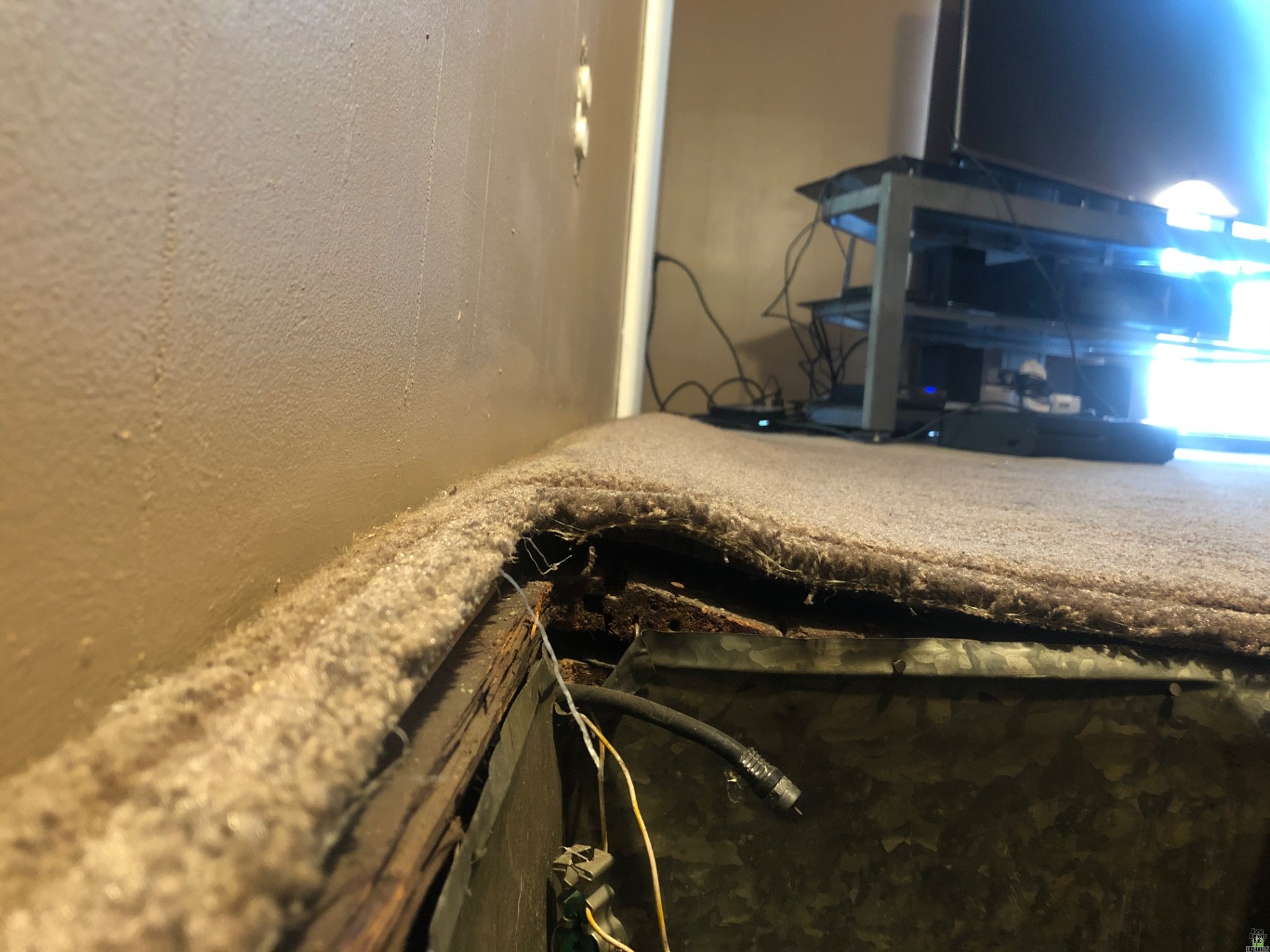 Image for Old floor buckling by vent