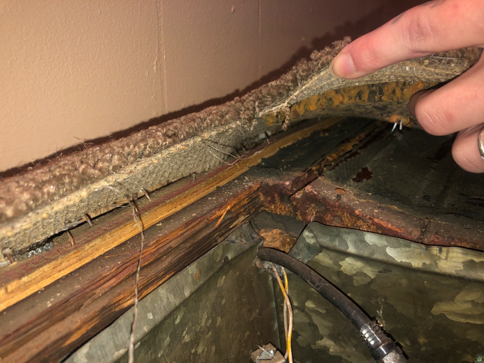 Image for Old floor buckling by vent