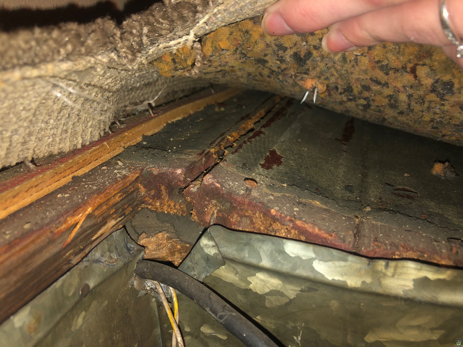 Image for Old floor buckling by vent