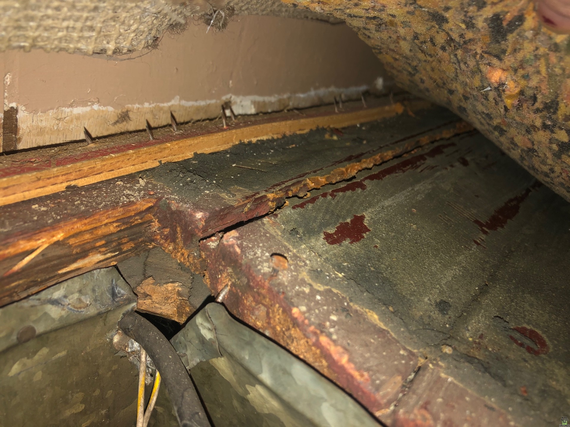 Image for Old floor buckling by vent