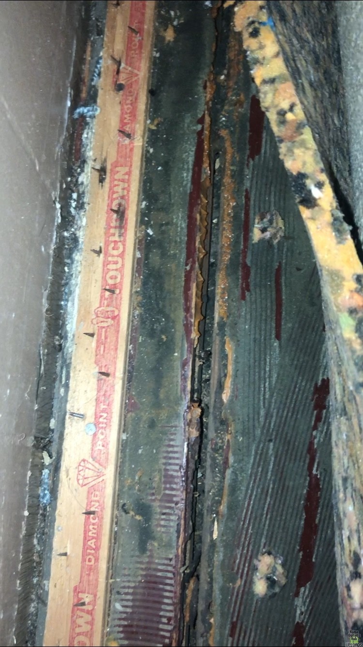 Image for Old floor buckling by vent