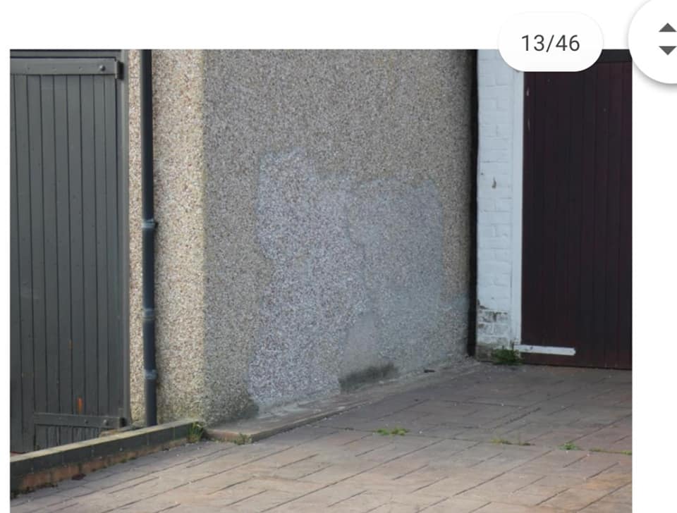 Image for Damp due to neighbour's garage being sloped and driveway raised.