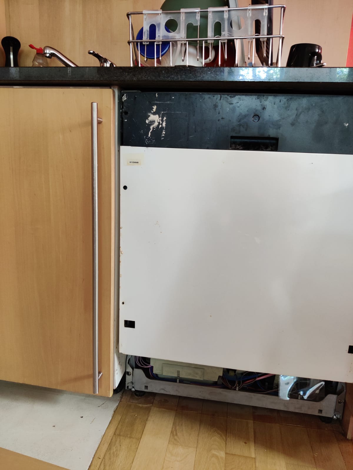 Image for Integrated Dishwasher with fixed panel underneath