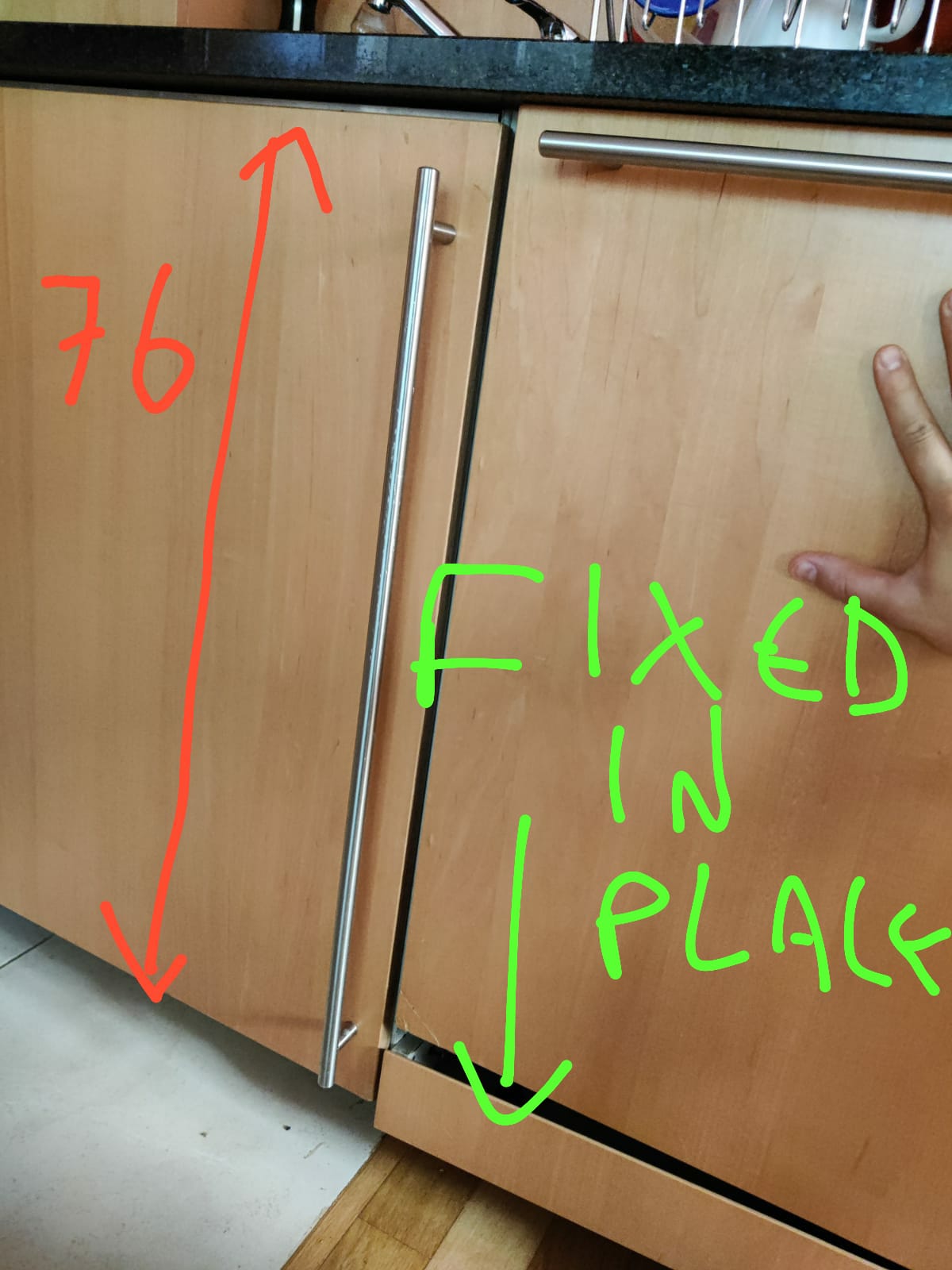 Image for Integrated Dishwasher with fixed panel underneath